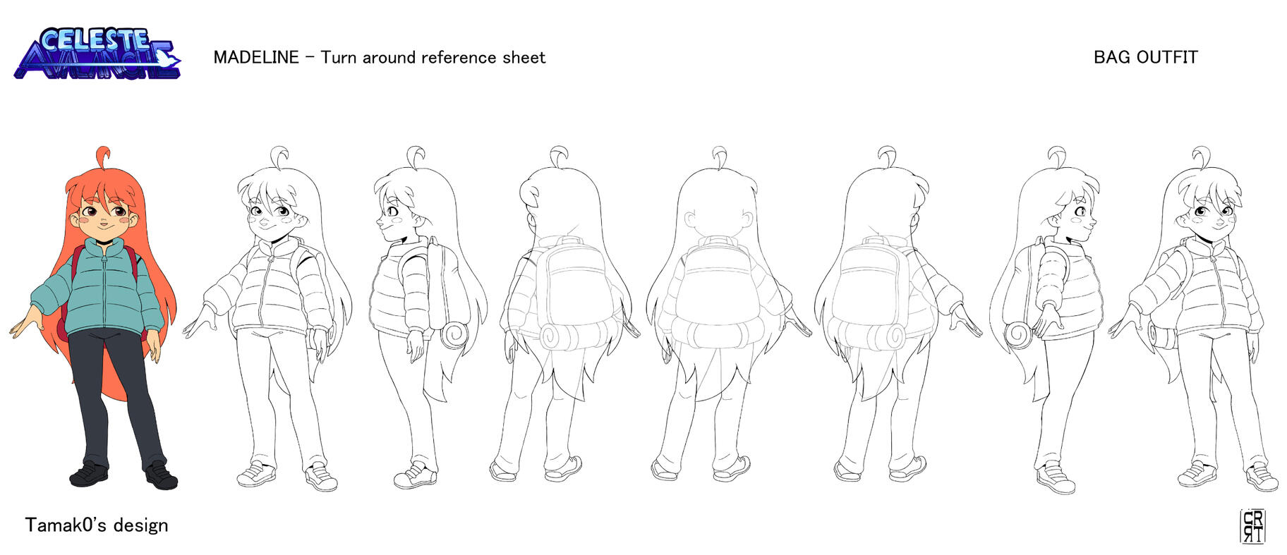 Turn around for "Celeste Avalanche" independant animation project.
