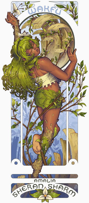 Amalia in Art Nouveau style