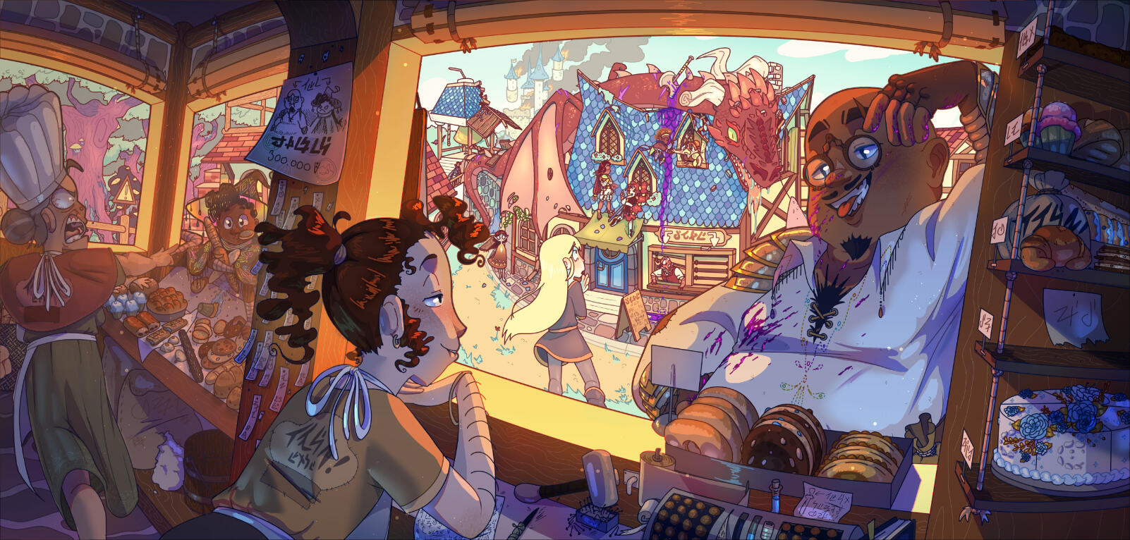 Environmental storytelling practice set in a medieval fantasy world.