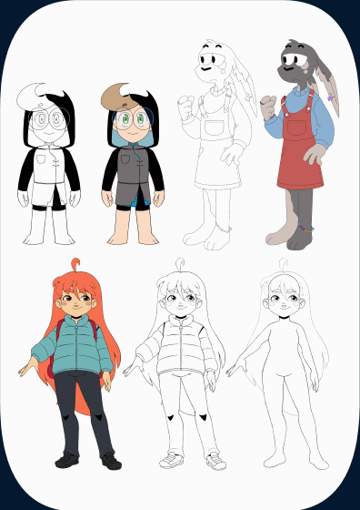 Animated turnaround